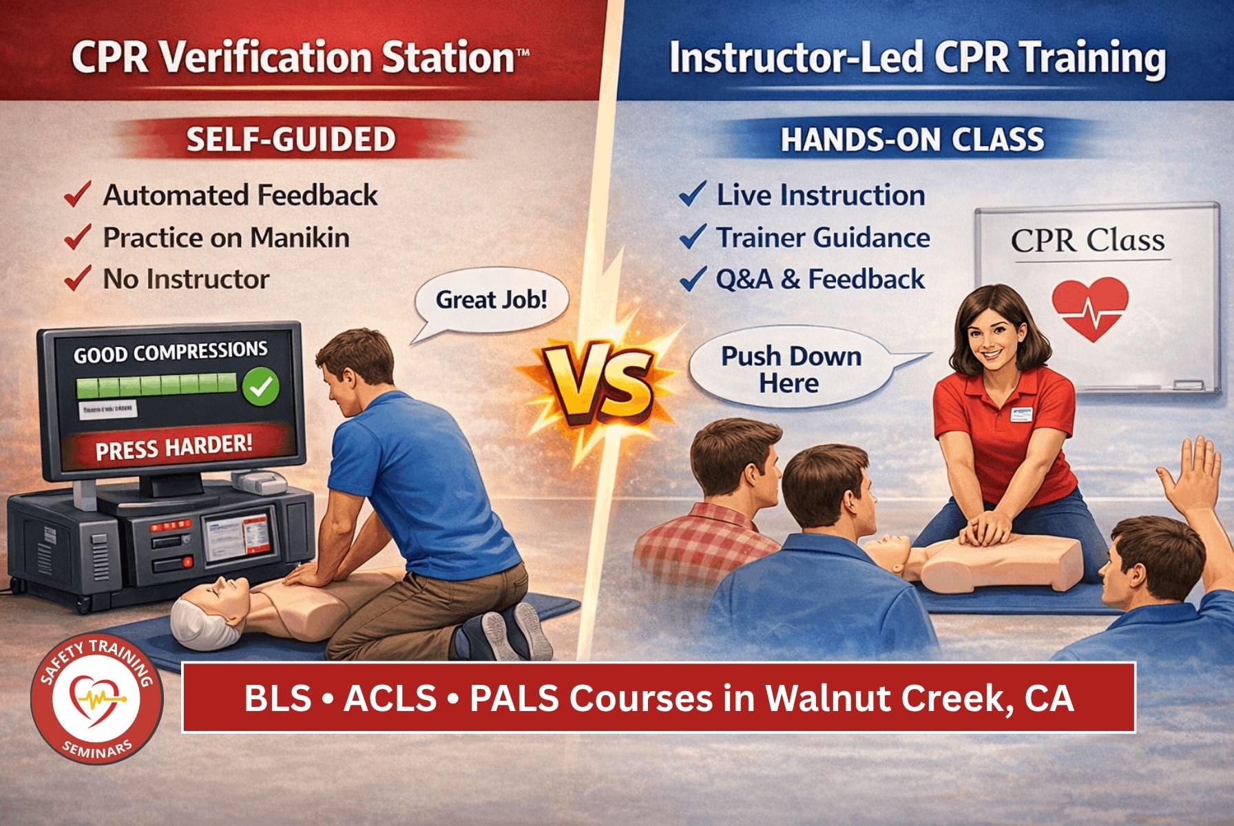 BLS • ACLS • PALS Courses in Walnut CreekCAA, California